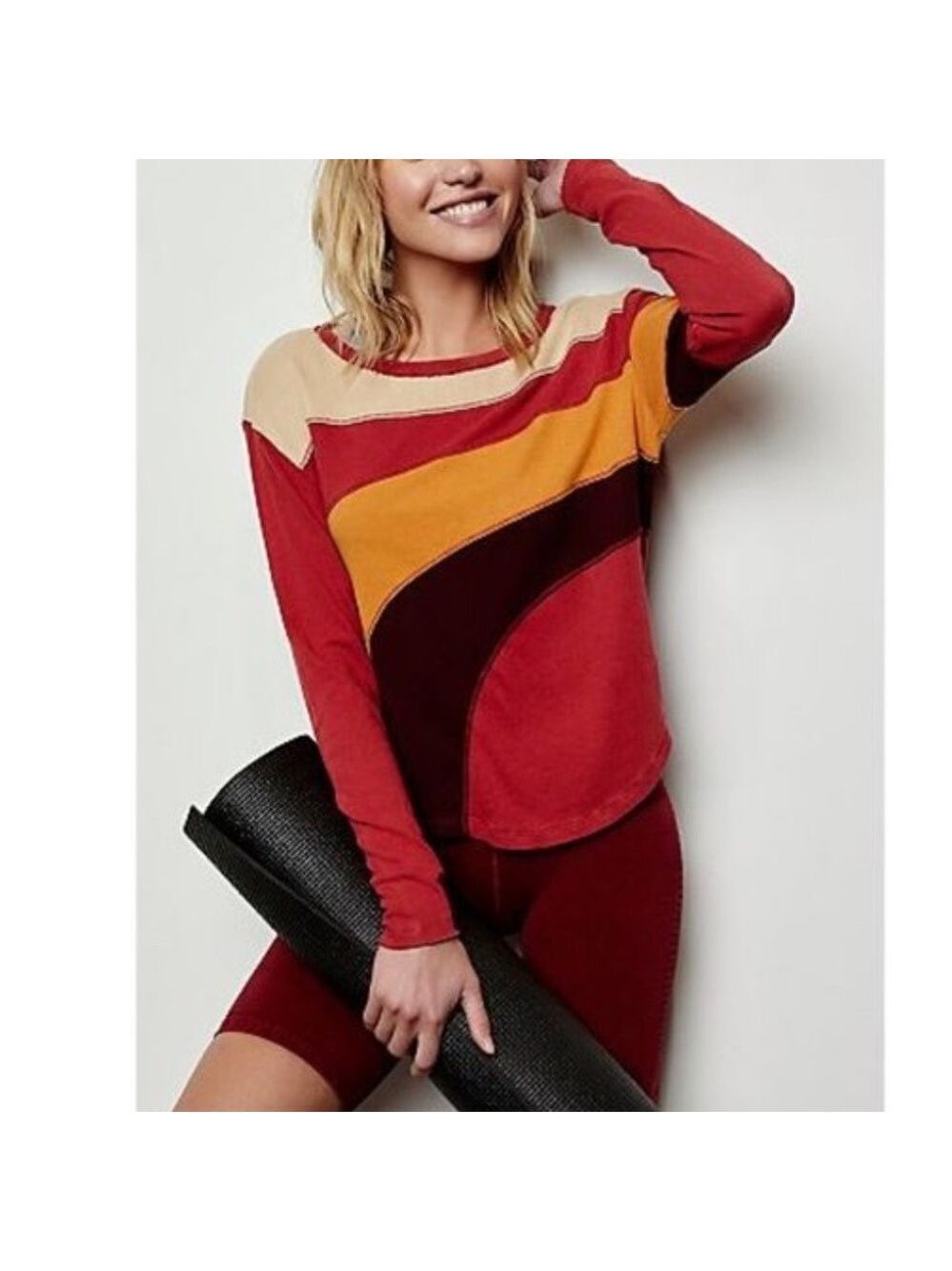 Free People Movement Sun Downer Colorblock T-shirt